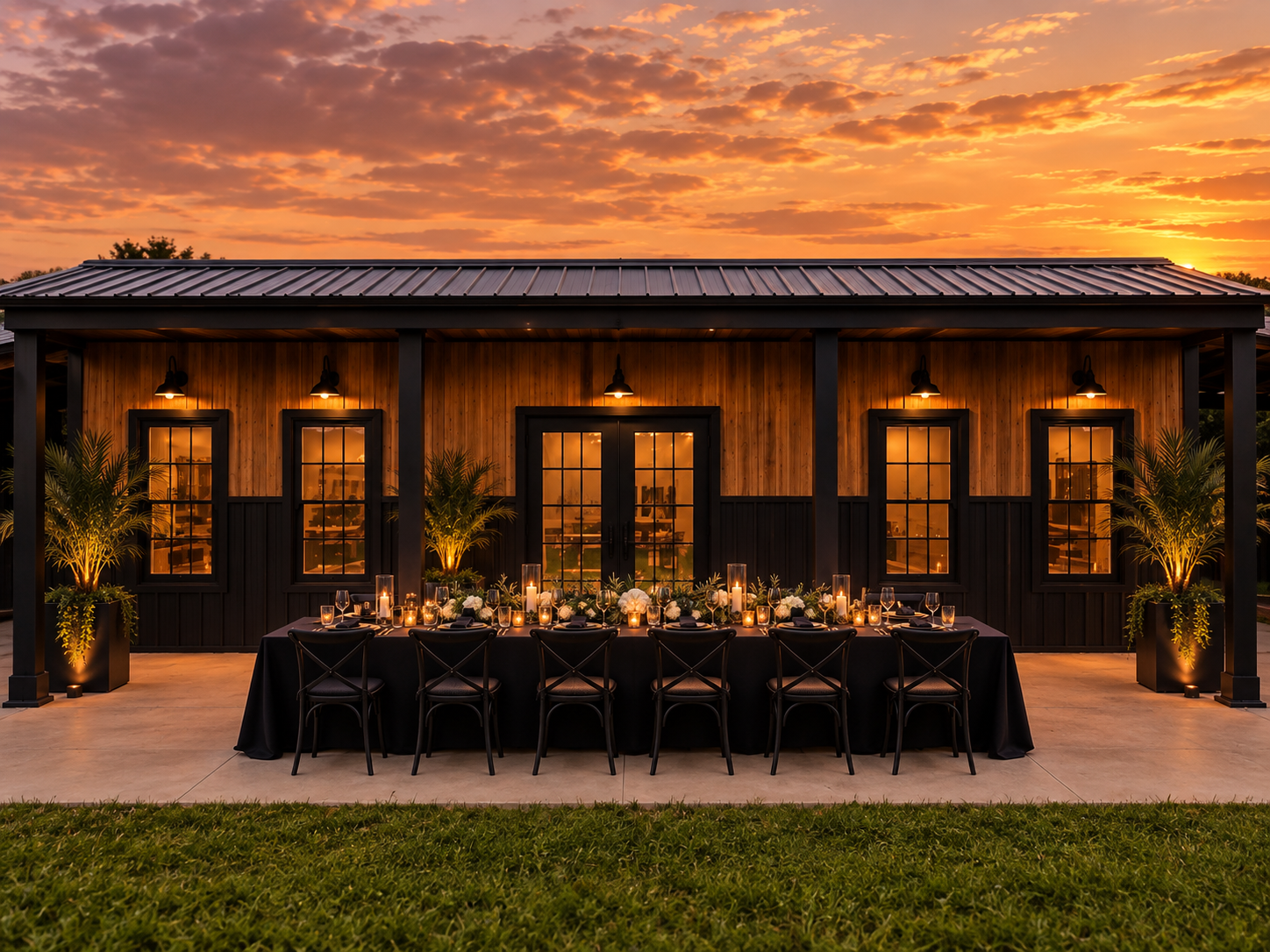 The Haven at sunset at WellNest Retreat Ranch
