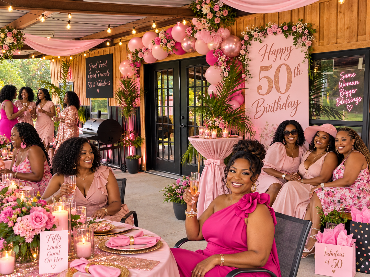 Birthday and celebration setup at WellNest Retreat Ranch