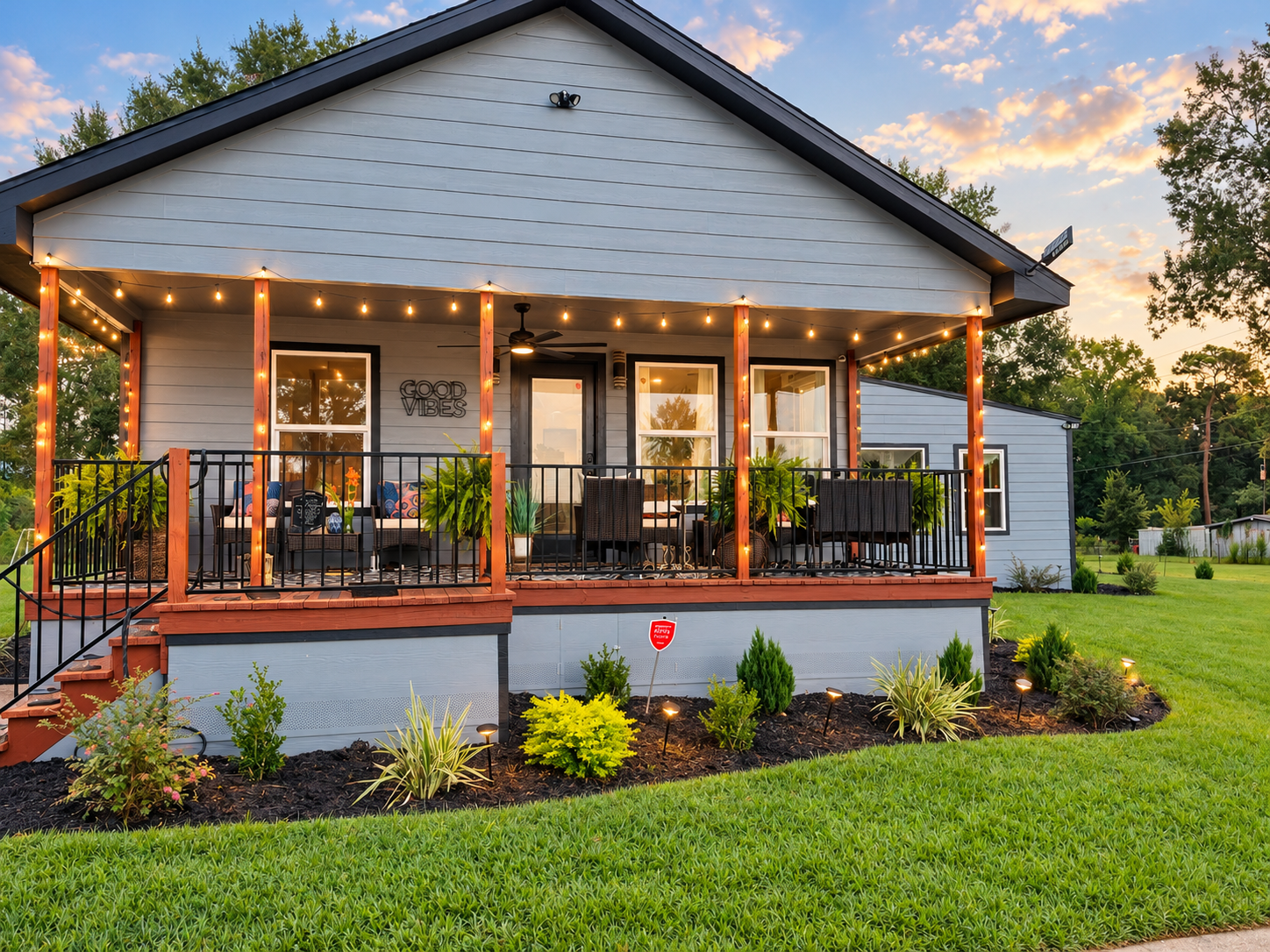 Porch and entry space at WellNest Retreat Ranch